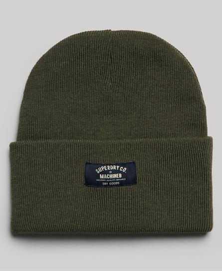 CLASSIC KNITTED UNISEX GREEN BEANIE HAT