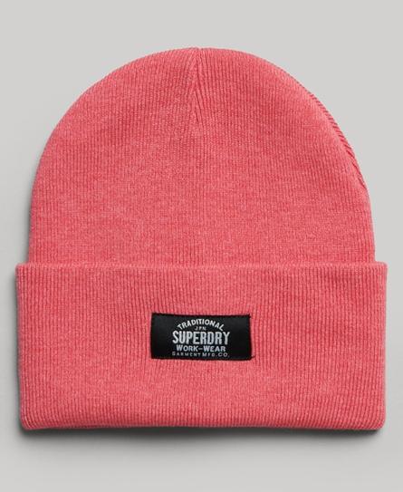 CLASSIC KNITTED UNISEX PINK BEANIE HAT