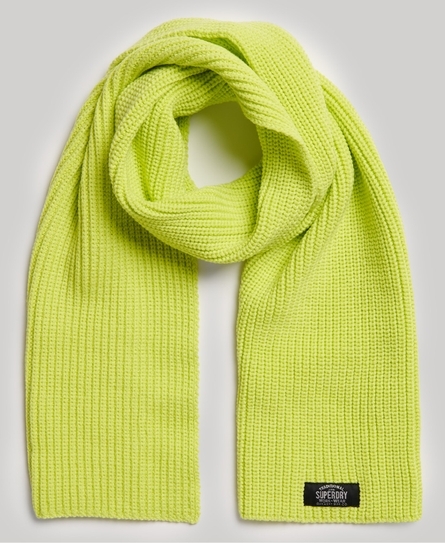 CLASSIC KNITTED WOMEN'S GREEN SCARF