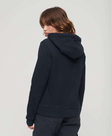 COLLEGE SCRIPTED GRAPHIC WOMEN'S BLUE HOOD