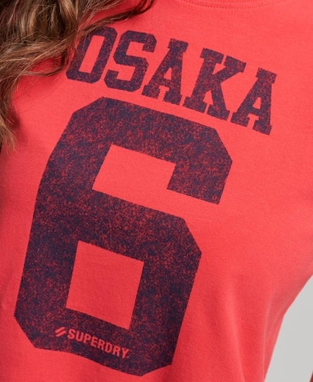 OSAKA GRAPHIC SS FITTED WOMEN'S PINK T-SHIRT