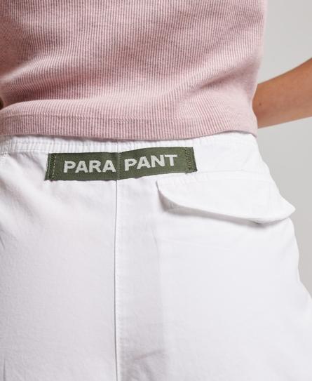 VINTAGE BAGGY WOMEN'S WHITE PARACHUTE PANTS