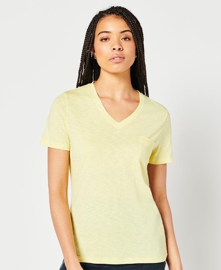 POCKET V NECK TEE