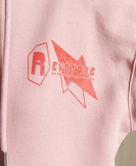 BOHO GRAPHIC OVERSIZED WOMEN'S PINK HOODIE