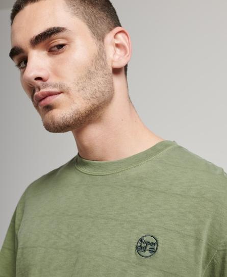 VINTAGE TEXTURE MEN'S GREEN T-SHIRT