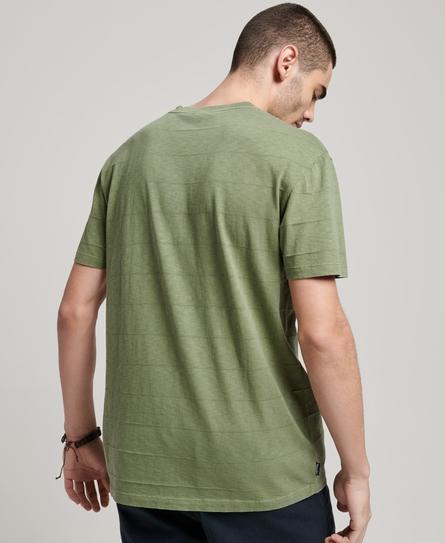 VINTAGE TEXTURE MEN'S GREEN T-SHIRT