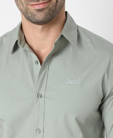 PREMIUM STRETCH L/S MEN'S GREEN SHIRT