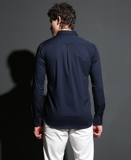 PREMIUM STRETCH L/S MEN'S BLUE SHIRT