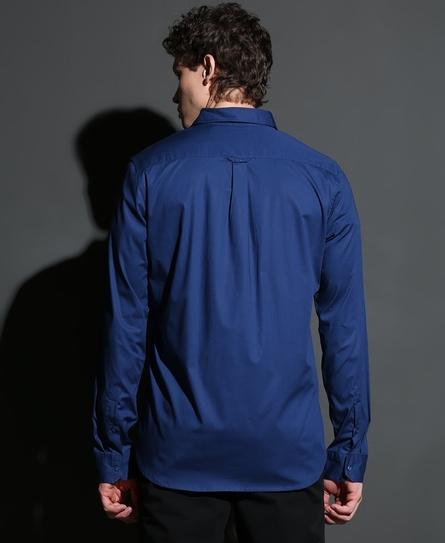 PREMIUM STRETCH L/S MEN'S BLUE SHIRT