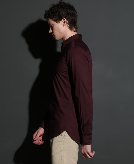 PREMIUM STRETCH L/S MEN'S BURGUNDY SHIRT