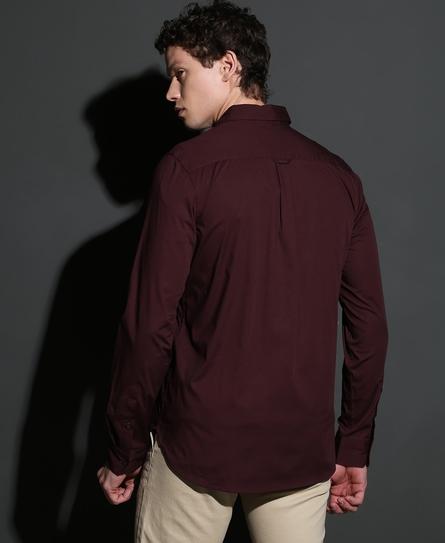 PREMIUM STRETCH L/S MEN'S BURGUNDY SHIRT