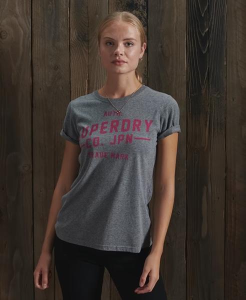 SOFT PRINT WOMEN'S GREY TEE 